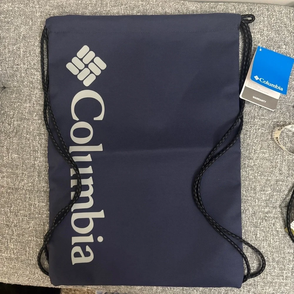 Columbia Dark Blue Drawstring Backpack